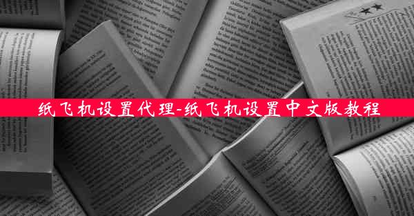纸飞机设置代理-纸飞机设置中文版教程