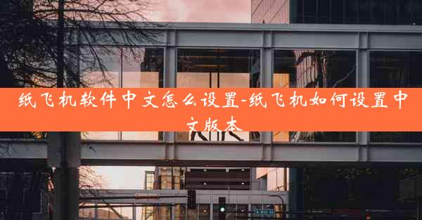 纸飞机软件中文怎么设置-纸飞机如何设置中文版本