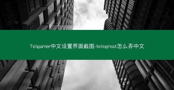Telgamer中文设置界面截图-telegreat怎么弄中文