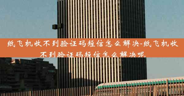 纸飞机收不到验证码短信怎么解决-纸飞机收不到验证码短信怎么解决呢