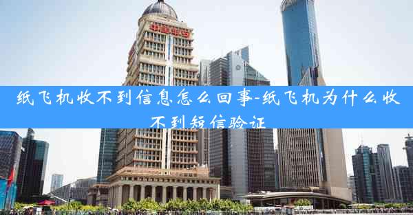 纸飞机收不到信息怎么回事-纸飞机为什么收不到短信验证