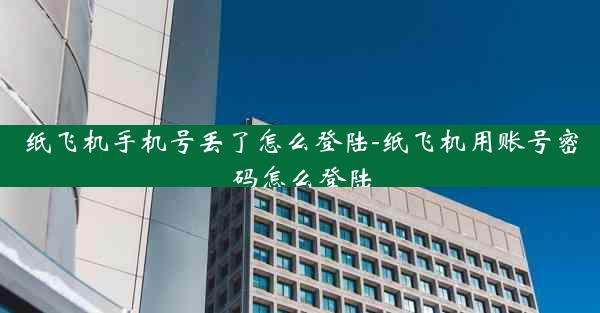 纸飞机手机号丢了怎么登陆-纸飞机用账号密码怎么登陆