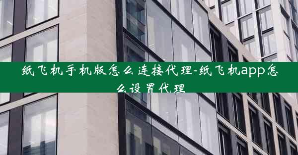 纸飞机手机版怎么连接代理-纸飞机app怎么设置代理
