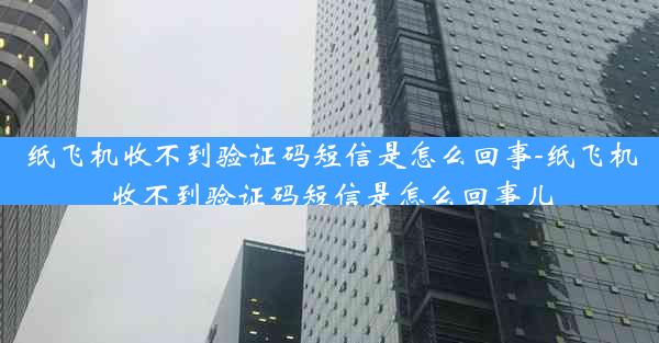 纸飞机收不到验证码短信是怎么回事-纸飞机收不到验证码短信是怎么回事儿