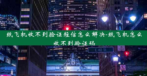 纸飞机收不到验证短信怎么解决-纸飞机怎么收不到验证码