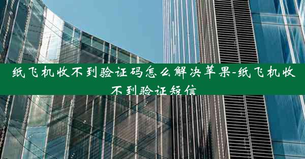纸飞机收不到验证码怎么解决苹果-纸飞机收不到验证短信