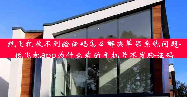 纸飞机收不到验证码怎么解决苹果系统问题-纸飞机app为什么我的手机号不发验证码