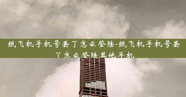 纸飞机手机号丢了怎么登陆-纸飞机手机号丢了怎么登陆其他手机