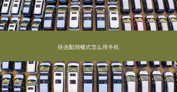 快连配网模式怎么用手机